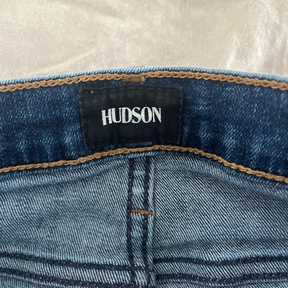 Hudson Jeans Women’s 28 Med Wash Barbara High Waist Distressed Denim Raw Hem - Picture 7 of 7